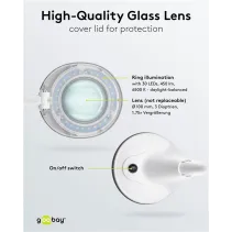 Goobay 60366 Lampa LED 6W ze szkłem powiększającym 1.75x - B2B Netinet