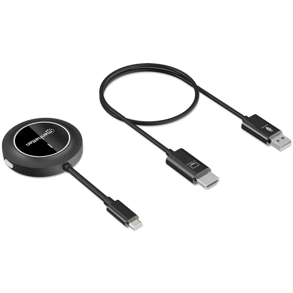 Manhattan 208420 Transmiter obrazu WiFi 30m USB-C HDMI - B2B Netinet