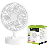 Techly 621710 Cichy wentylator akumulatorowy na biurko - B2B Netinet