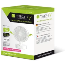 Techly 621710 Cichy wentylator akumulatorowy na biurko - B2B Netinet