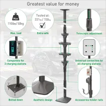 Barkan EV350FC Słupek rozporowy 240-350 cm do ładowarek EV - B2B Netinet