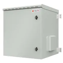 Szafa wisząca 12U Rack 19, IP55, pełne drzwi 600x600 szara