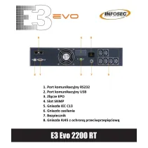 Zasilacz awaryjny UPS E3 Evo 2200 RT, 2200VA, 1230W, 6x C13