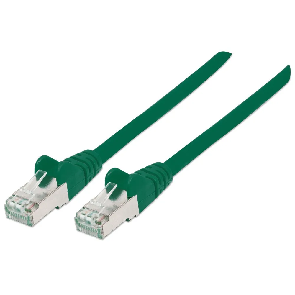 Patchcord Cat7 SFTP 1,5m 100% CU LSZH zielony