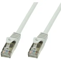 Patchcord Cat6 SFTP 15m 100% CU LSZH szary