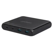 Manhattan 102247 Ładowarka USB 90W USB-C PD i USB-A QC - B2B Netinet