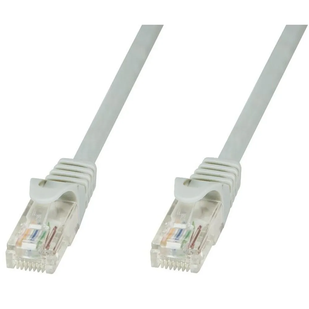 Patchcord Cat6 UTP 1,5m 100% CU szary