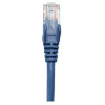 Patchcord Cat6 UTP 0,3m 100% CU niebieski