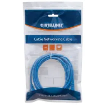 Patchcord Cat6 UTP 0,3m 100% CU niebieski