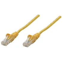 Patchcord Cat6 UTP 0,25m 100% CU żółty