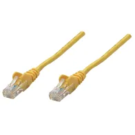 Patchcord Cat6 UTP 0,25m 100% CU żółty