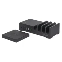 Manhattan 102230 Ładowarka 5x USB PD/QC 55W z Qi - B2B Netinet