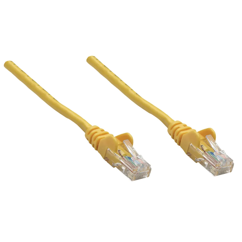 Patchcord Cat6 UTP 1m 100% CU żółty