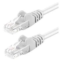 Patchcord Cat6 UTP 0,3m 100% CU biały