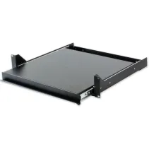 Półka 2U 400mm rack 19" wysuwana czarna