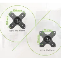 Techly 025336 Wieszak do telewizora 13-30" obrotowy - B2B Netinet