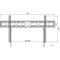 Techly 022656 Wieszak TV 42-80" ścienny slim 22mm - B2B Netinet