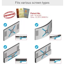 Barkan BM464XL Długi wieszak na telewizor 13-86" - B2B Netinet