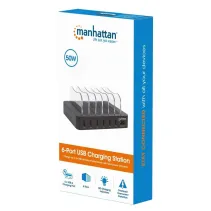 Manhattan 102254 Sieciowa ładowarka 6x USB-A 50W - B2B Netinet