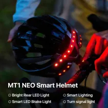 Kask Livall MT1 Neo V2 54-58cm czarny Bluetooth LED - B2B Netinet