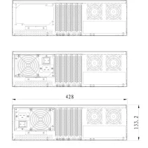 Obudowa serwerowa PC ATX Rack 19" 3U