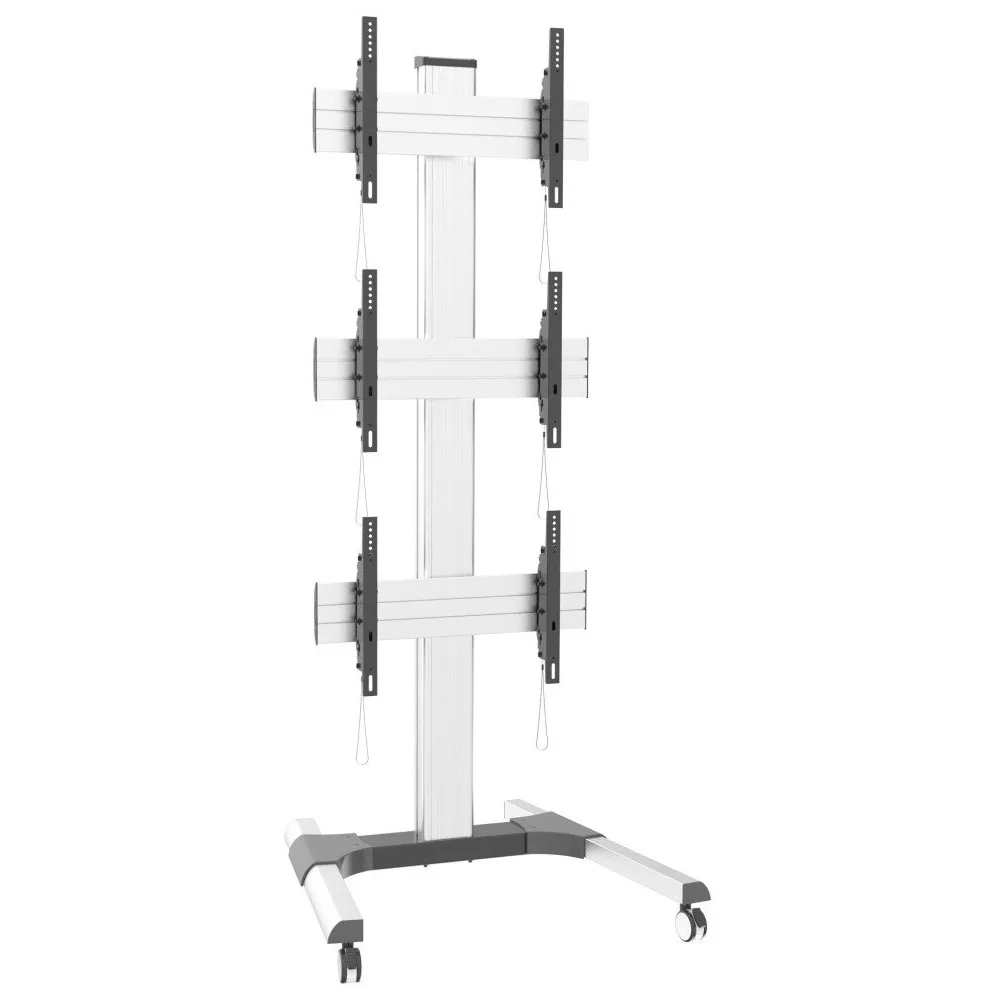 Techly 366815 Wózek na 3 telewizory 32-55" w pionie - B2B Netinet