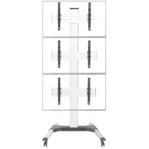 Techly 366815 Wózek na 3 telewizory 32-55" w pionie - B2B Netinet