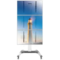 Techly 366815 Wózek na 3 telewizory 32-55" w pionie - B2B Netinet