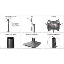 Barkan FS420 Stojak podłogowy TV 13-86" z regulacją - B2B Netinet
