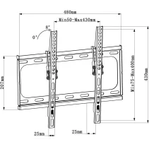 Techly 364444 Wieszak TV 25-56" ścienny uchylny - B2B Netinet