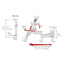 Barkan T72 Uchwyt ścienny na tablet 7-14" z regulacją - B2B Netinet