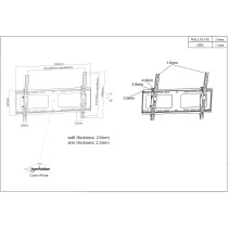 Manhattan 461481 Wieszak TV 37-80" uchylny ścienny - B2B Netinet