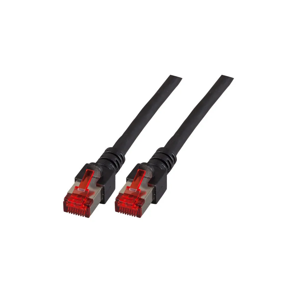 Patchcord Cat6 SFTP 1,5M 100% Cu czarny
