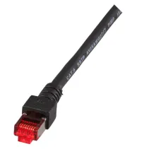 Patchcord Cat6 SFTP 1,5M 100% Cu czarny