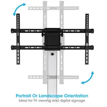 Manhattan 462327 - Stojak mobilny TV 37-86" z pivot - B2B Netinet