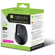Techly 621994 Ergonomiczna mysz Wireless 2.4G + USB - B2B Netinet