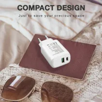 Techly 621895 Ładowarka sieciowa GaN USB-C/A 20W/18W - B2B Netinet