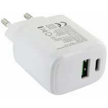 Techly 621895 Ładowarka sieciowa GaN USB-C/A 20W/18W - B2B Netinet
