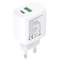 Techly 621895 Ładowarka sieciowa GaN USB-C/A 20W/18W - B2B Netinet