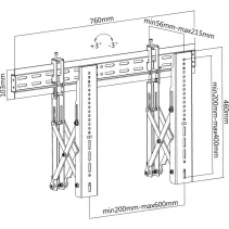 Techly 622977 Uchwyt ścienny TV 37-70" Video Wall - B2B Netinet