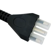 Listwa zasilająca 19" 1U, 8x Schuko/włoskie 45°, kabel 2m wtyk włoski Typ L, włącznik