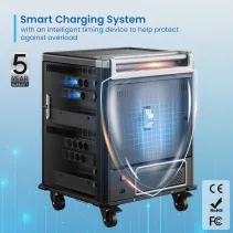 Ewent EW1703 Wózek do ładowania 16 laptopów 16x 230V AC - B2B Netinet