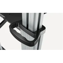 Manhattan Aluminiowy Wózek TV 60-100" do 80kg Regulowana Wysokość i Nachylenie