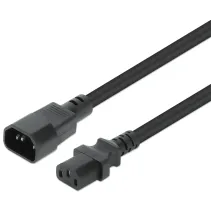 Przedłużacz Zasilający IEC C13 - C14 5m Czarny Kabel Zasilania PC