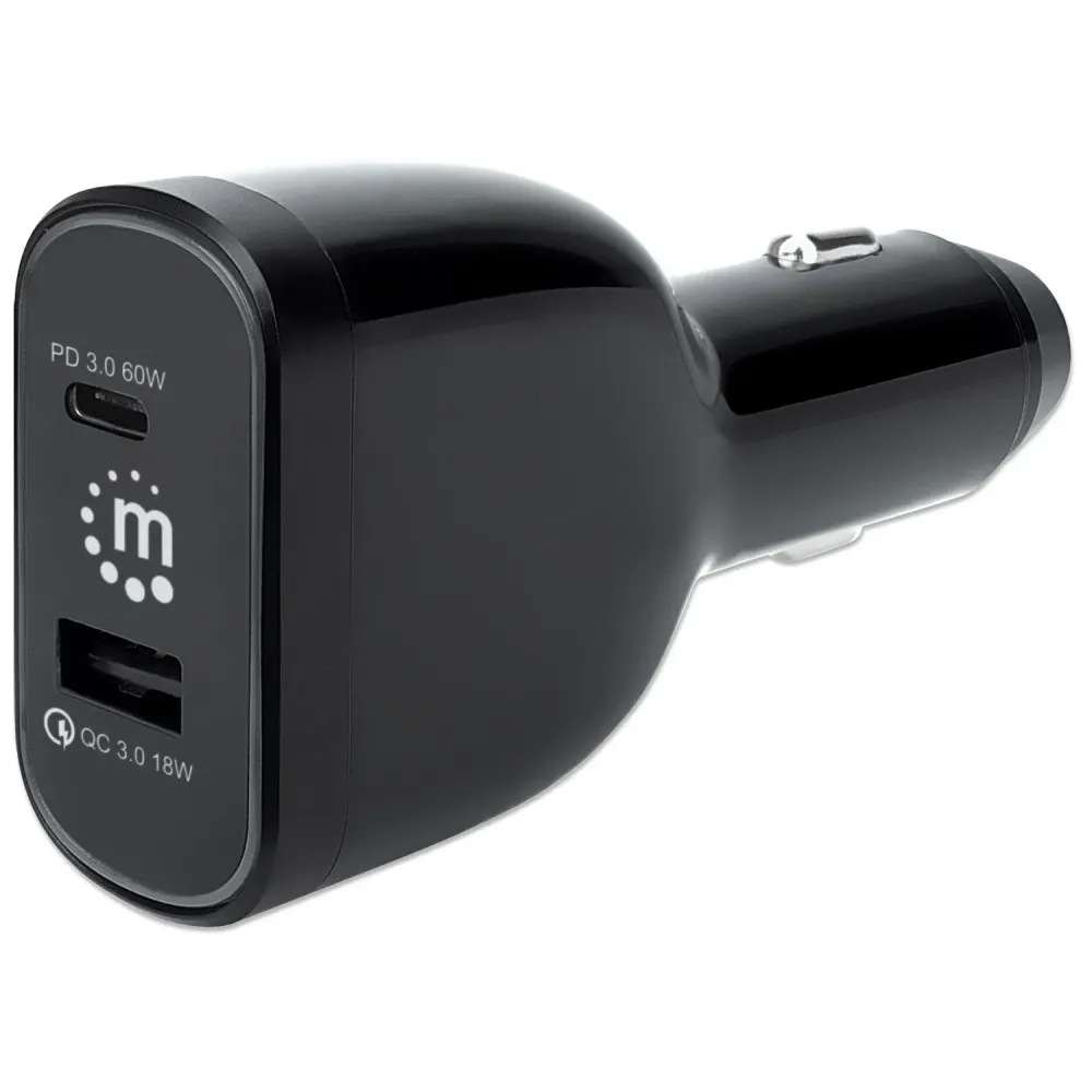 Ładowarka samochodowa 78W USB-C PowerDelivery 60W USB-A QuickCharge 18W