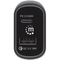 Ładowarka samochodowa 78W USB-C PowerDelivery 60W USB-A QuickCharge 18W