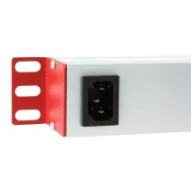 Listwa zasilająca 19" 1U, 8x C13, kabel odł. 2m C13-in/Schuko-out, włącznik