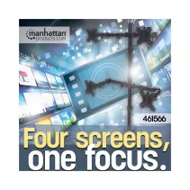 Manhattan 461566 Uchwyt do 4 monitorów 13-32" obrotowy - B2B Netinet