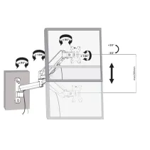 Manhattan 461610 Wieszak LED/LCD 17-32" sprężyba gazowa - B2B Netinet