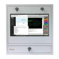 Techly 105780 Szafa na komputer przemysłowy i monitor dotykowy 22"